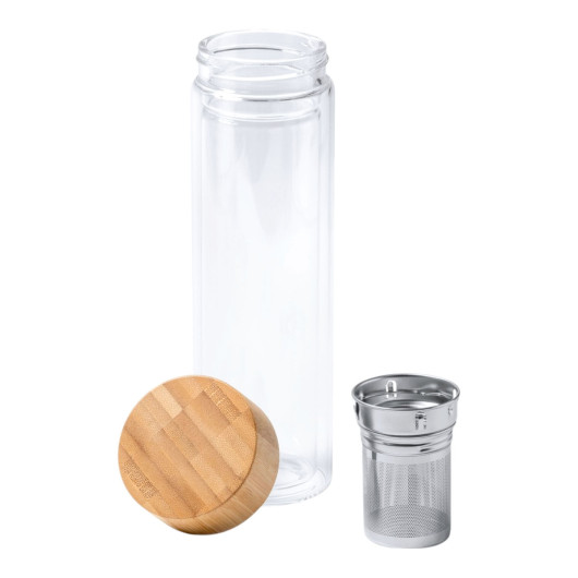 Tea Infuser Glass Bottles Open